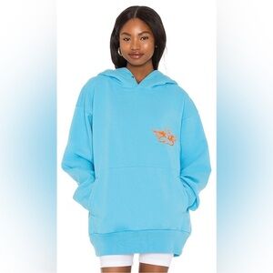 Boys Lie Blue Hoodie with Orange Graphic